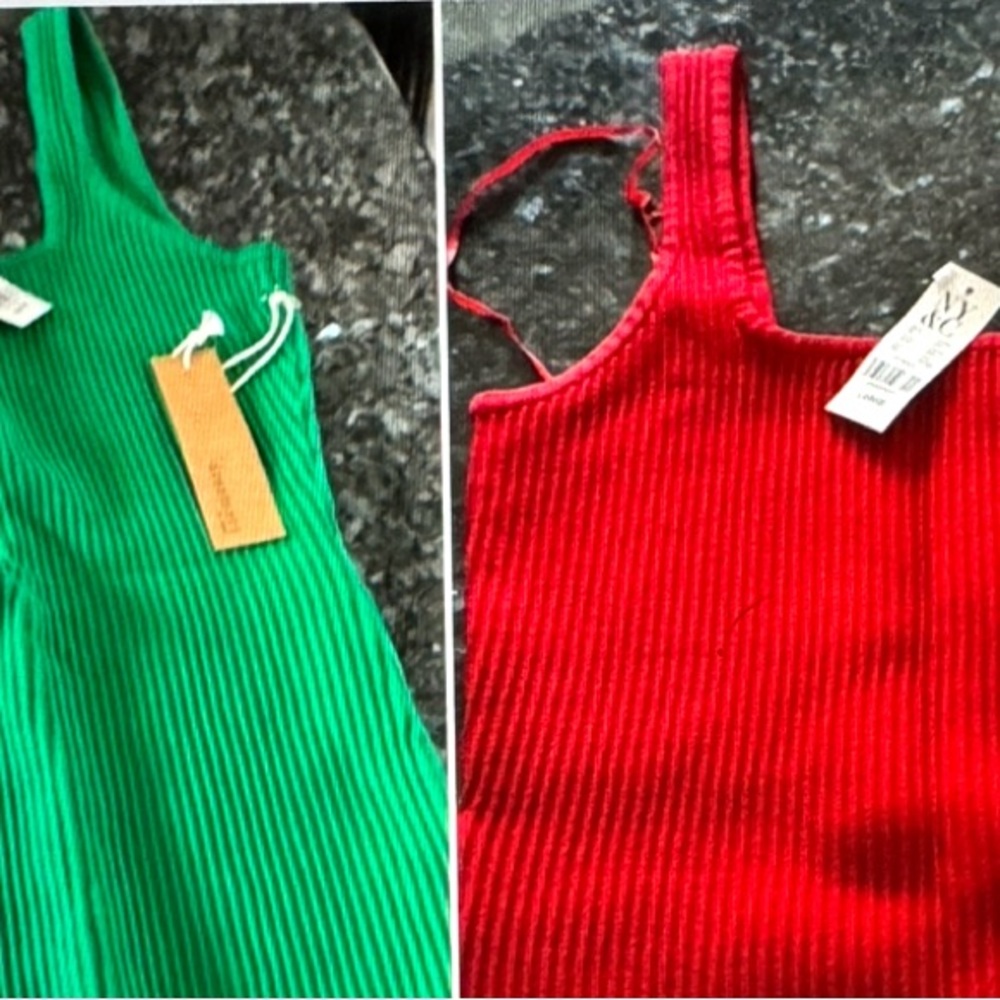 2 tank tops for 30.00 One red and one green New York and company tank top